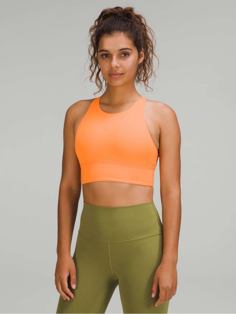 Lululemon Free to Be High-Neck Longline Bra
Wild, A/B Cup - Orange Frappe